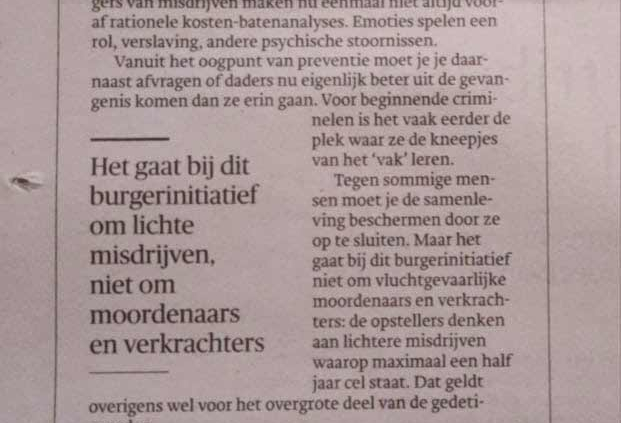 Burgerinitiatief redactioneel trouw