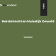 Herstelrecht en Huiselijk Geweld