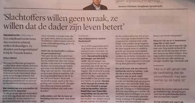 Jacques Claessen interview trouw