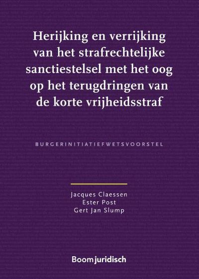 Terugdringen korte vrijheidsstraf wetsvoorstel